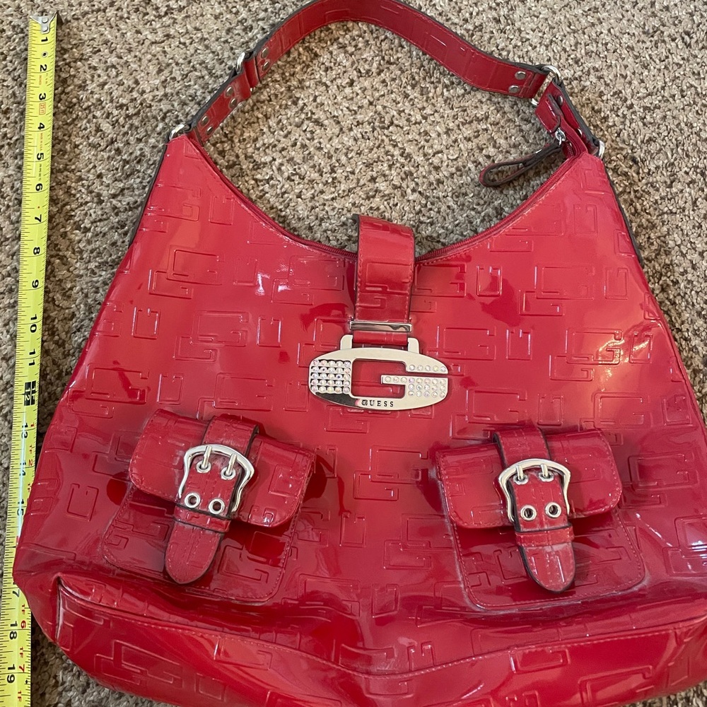 Guess magenta hobo bag. Minimal wear